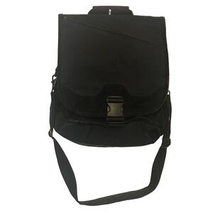 Kensington Black Stylish Convertible Backpack Messenger Saddle Bag